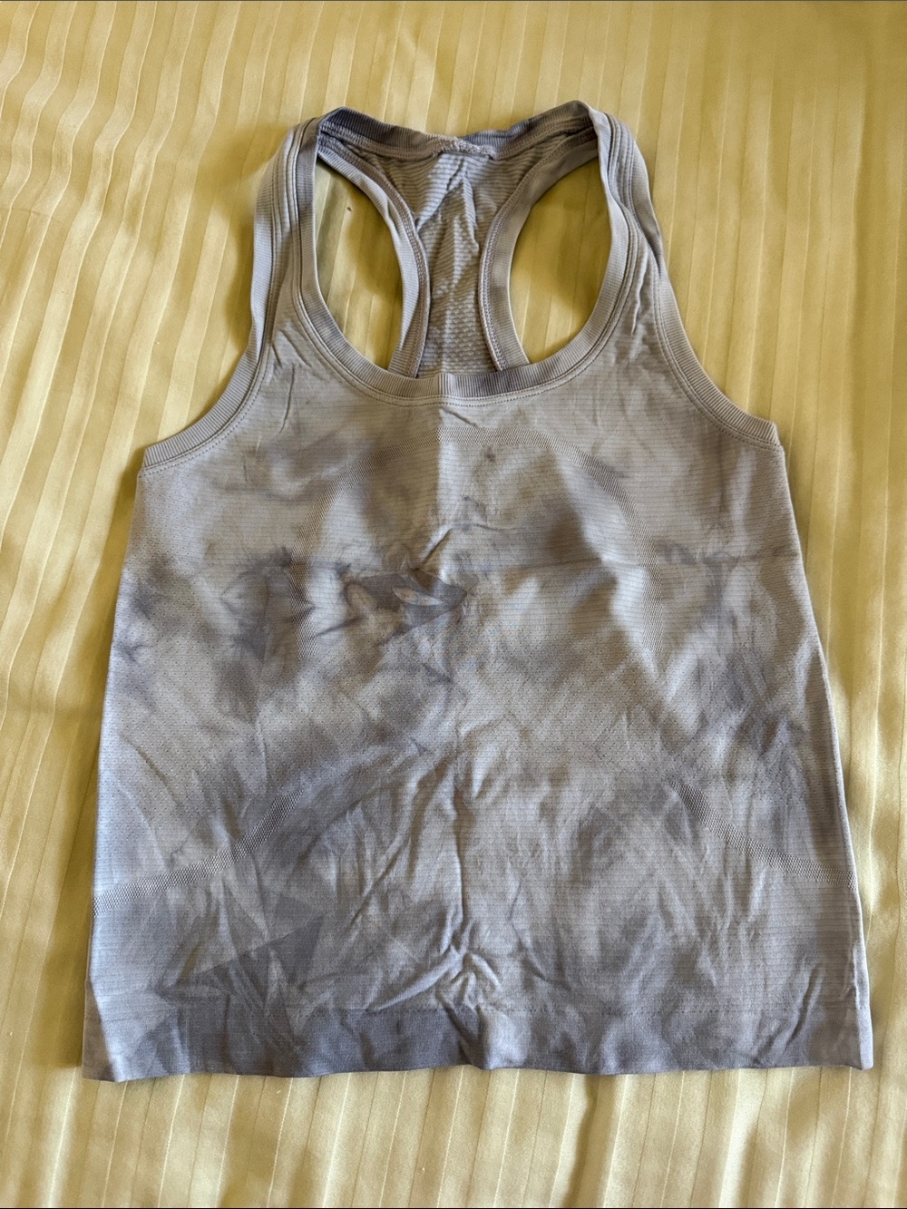 lululemon athletica Gray Tie-Dye Racerback Tank